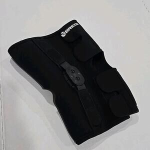Breg Hinged Knee Brace Neoprene Size XXL Hook & Loop Close Black